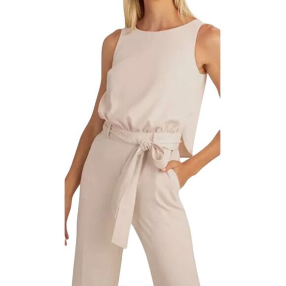 Trina Turk Eopch jumpsuit in Flawless beige sz M (see measurements) - Picture 2 of 9